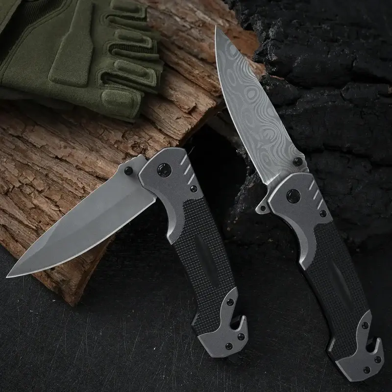 EDC camping stainless steel fruit knife high hardness sharp folding knife outdoor multi-function knife self-defense portable ...
