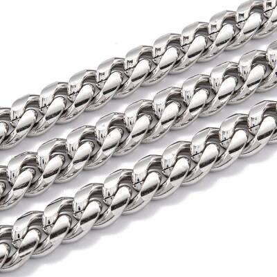 Tarnish Resistant 304 Stainless Steel Cuban Link Chain