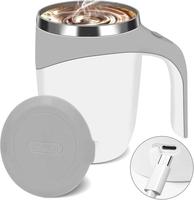 Automatic Magnetic Stirring Coffee Mug, Electric Stainless Steel Self Mixing Coffee Tumbler , Electric Stainless , Rotating H...