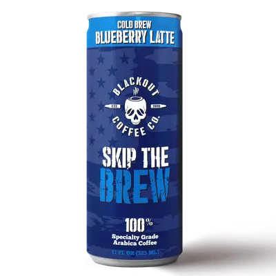 Blackout Coffee RTD Cold Brew BLUEBERRY LATTE 12 Pack