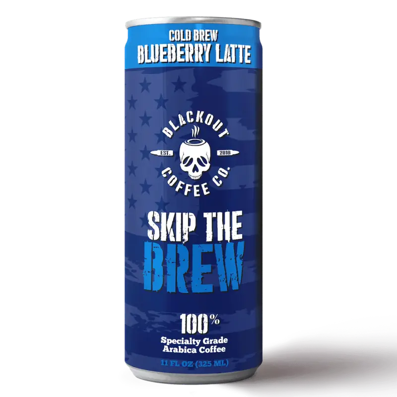 Blackout Coffee RTD Cold Brew BLUEBERRY LATTE 12 Pack