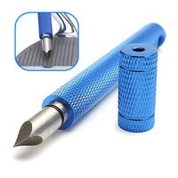 Golf Club Groove Sharpening Tool, 1 Count Summer U-shaped and V-shaped Golf Club Groove Sharpener, U V Type Square Groove Sh...