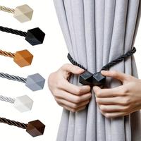 Magnetic Curtain Tieback, 2 Counts Solid Color Curtain Holdback, Window Curtain Tieback, Home Decor for Living Room, Office, ...