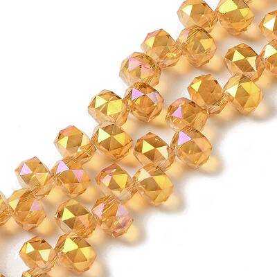 Full Rainbow Plated Electroplate Beads Strands