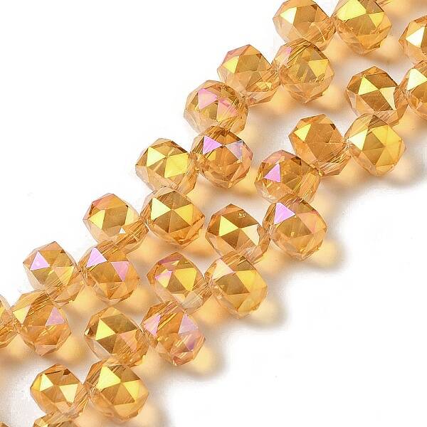 Full Rainbow Plated Electroplate Beads Strands