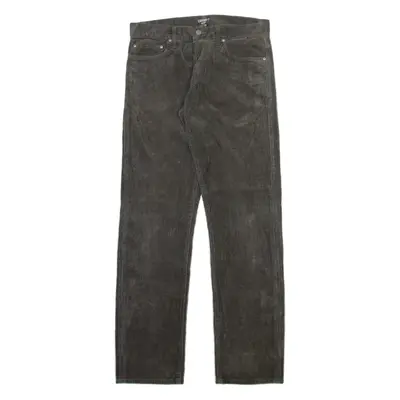 CARHARTT WIP Oakland Pant Mens Corduroy Trousers Grey Relaxed Straight W30 L32