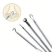 Blackhead Remover Needle, 4 Counts/box Acne Removal Tool, Professional Skin Care Tools