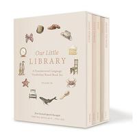 Our Little Library Vol. 2: A Foundational Language Vocabulary Board Book Set for Babies, Including Ocean Animals, Safari Anim...