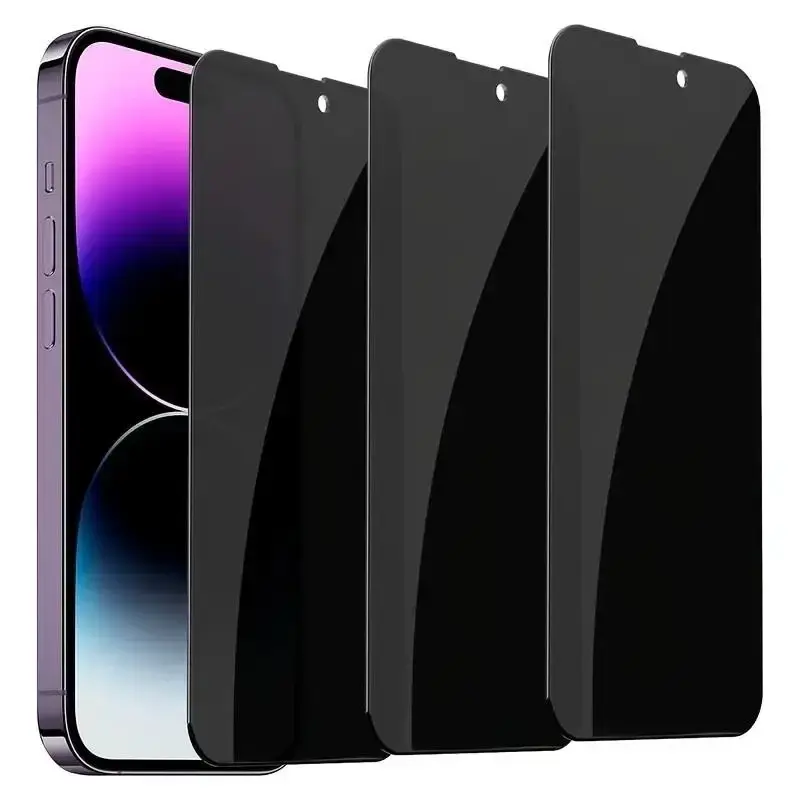 Anti-Spy Privacy Phone Screen Protector, Tempered Screen Film Compatible with iPhone 17 16 15 14 13 12 11 Pro Max Plus, Mobi...
