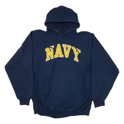 STEVE AND BARRY'S Navy Mens Blue Hoodie USA XL
