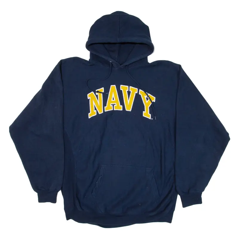STEVE AND BARRY'S Navy Mens Blue Hoodie USA XL