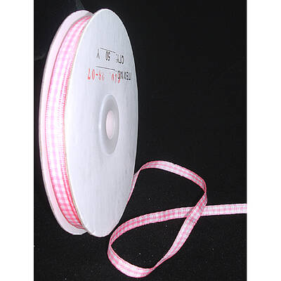 Double Face Gingham Ribbon Satin Ribbon
