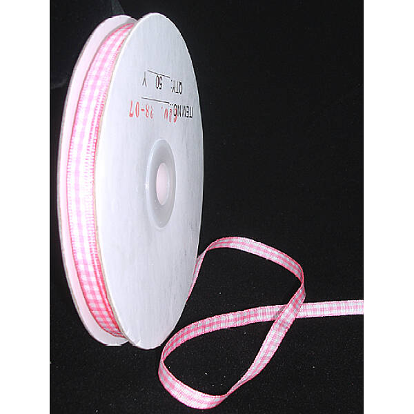 Double Face Gingham Ribbon Satin Ribbon