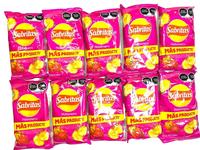 10 - PK SABRITAS HABANERO, Sabritas Chips, Snack Crispy Crunchy Bite - 48 GRAMS PER BAG - MEXICAN CHIPS - PAPITAS MEXICANAS -...