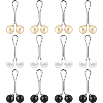 12 count Cute Hijab Pins Muslim Scarf Clips Clips Hooks,Rhinestone Brooch Pins Pins Multicolor Headscarf Pins,Brooch Pin C...