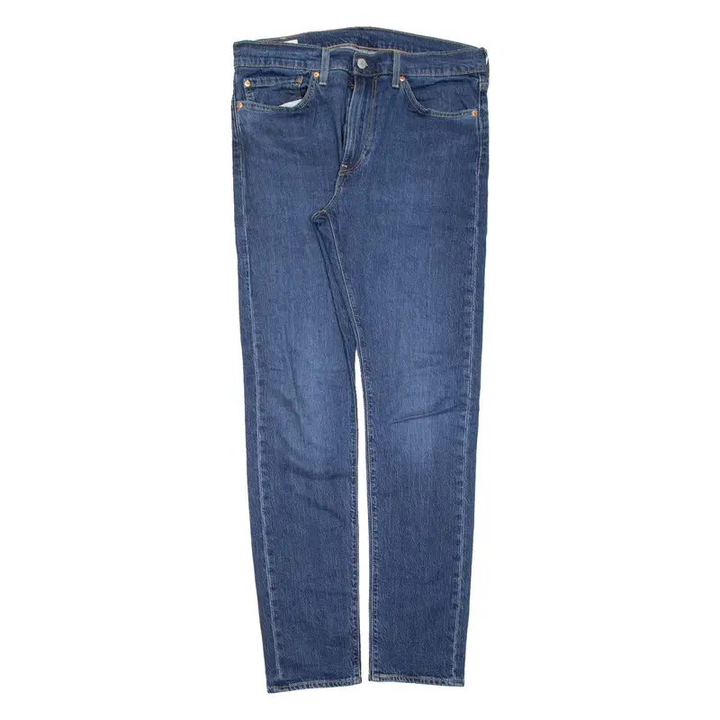 LEVI'S 510 BIG E Jeans Mens Blue Slim Skinny Stone Wash W34 L34