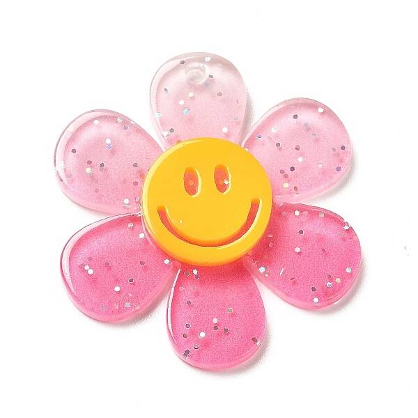 Gradient Color Transparent Acrylic Pendants