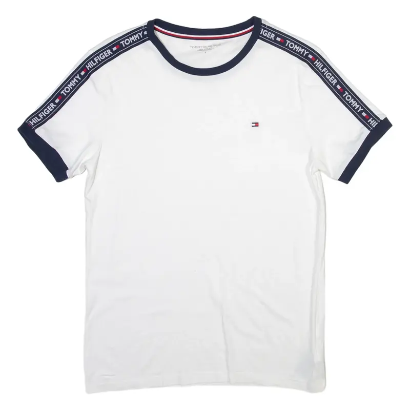 TOMMY HILFIGER Mens T-Shirt White S