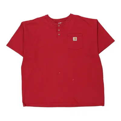 Carhartt T-Shirt - 2XL Red Cotton