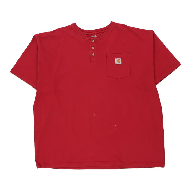 Carhartt T-Shirt - 2XL Red Cotton