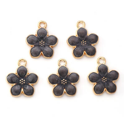 Light Gold Plated Alloy Enamel Pendants