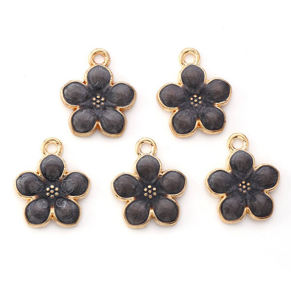 Light Gold Plated Alloy Enamel Pendants