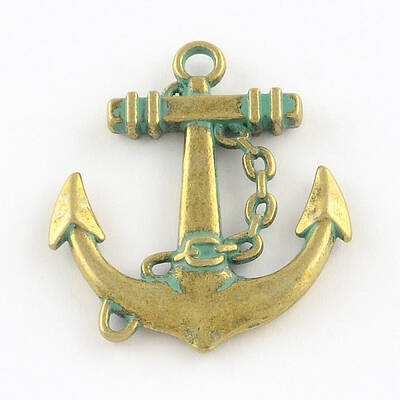 Anchor Zinc Alloy Pendants