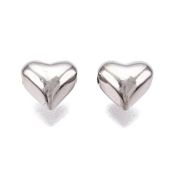 Rhodium Plated 925 Sterling Silver Beads