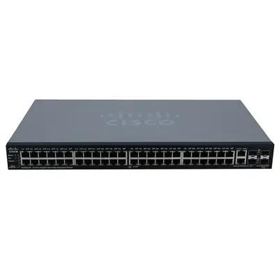 Cisco SG500-52-K9-NA | Small Business 500 Series SG500-52 48 x Ports 1000Base-T + 2 x Ports Combo SFP + 2 x Ports SFP Stackab...
