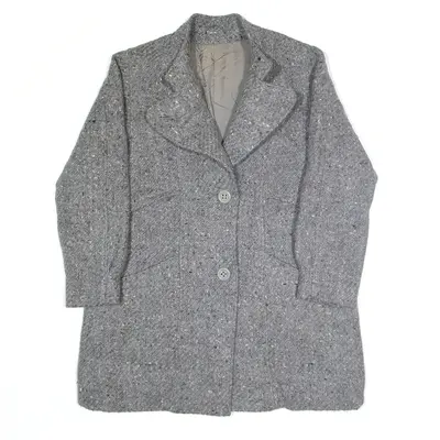 RENE SCHAAD Blazer Jacket Grey Womens M