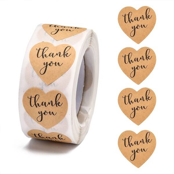 1 Inch Thank You Stickers