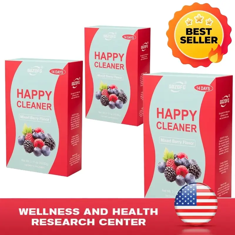 Happy Cleaner -Superfood Powder/Probiotics/Digestive Enzymes/Moringa-Supportsgut health -Boosts immunity, Edible Healthcare F...