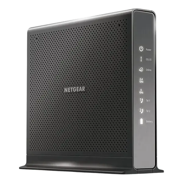 C7100V Netgear Nighthawk 4 x Ports 1000Base-T LAN 2 x Ports RJ-11 1.9Gb/s IEEE 802.11a/n/ac 5GHz WiFi Cable Modem Router