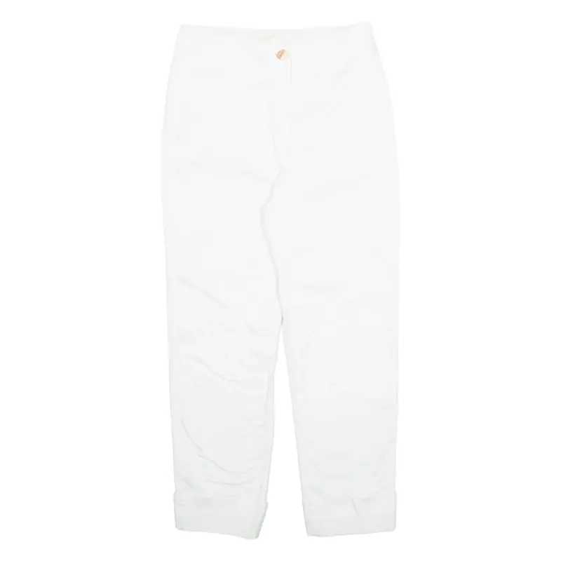 TED BAKER Chino Womens Trousers White Regular Tapered W26 L26