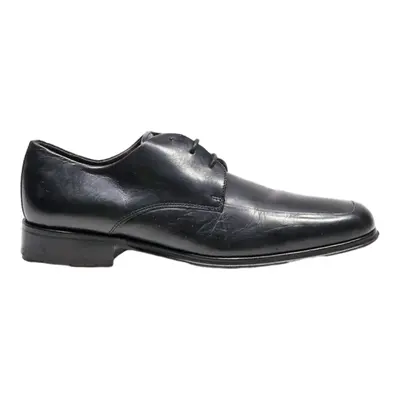 MARKS AND SPENCERS Derby Shoes Black Leather Mens UK 7