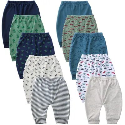 Hakochia Baby Pants – Soft & Comfy with Ample Diaper Room for Boys & Girls – Breathable, Comfortable, Perfect for Daily W...