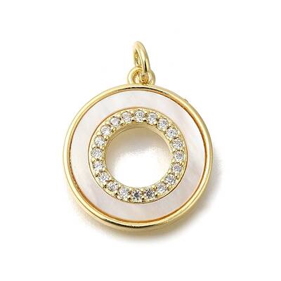 Brass Micro Pave Cubic Zirconia Pendants