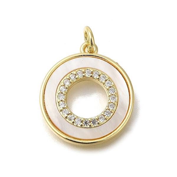 Brass Micro Pave Cubic Zirconia Pendants
