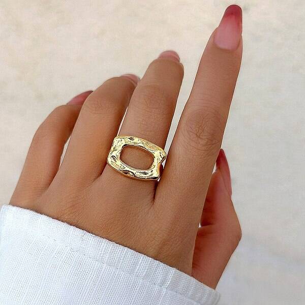 Alloy Open Cuff Rings for Women