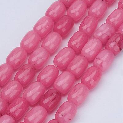 Barrel Shaped Gemstone Natural Rhodochrosite Stone Beads Strands