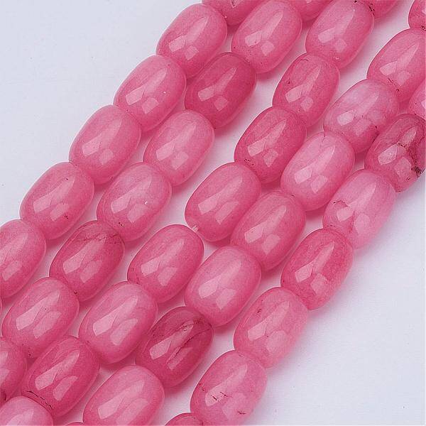 Barrel Shaped Gemstone Natural Rhodochrosite Stone Beads Strands