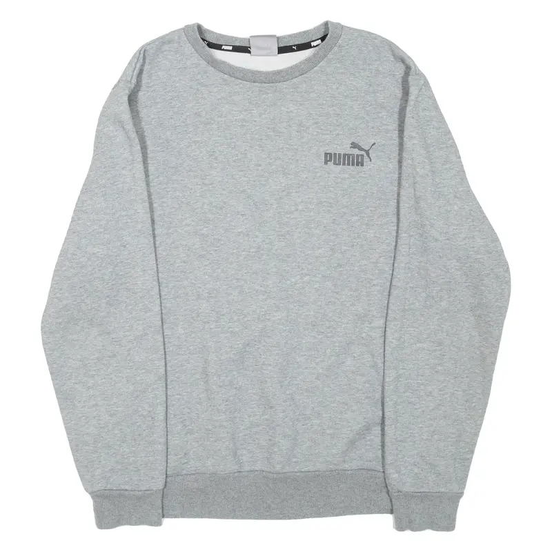 PUMA Mens Sweatshirt Grey Crew Neck M