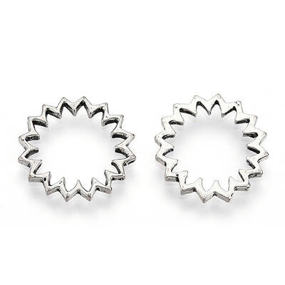 Tibetan Style Alloy Linking Rings