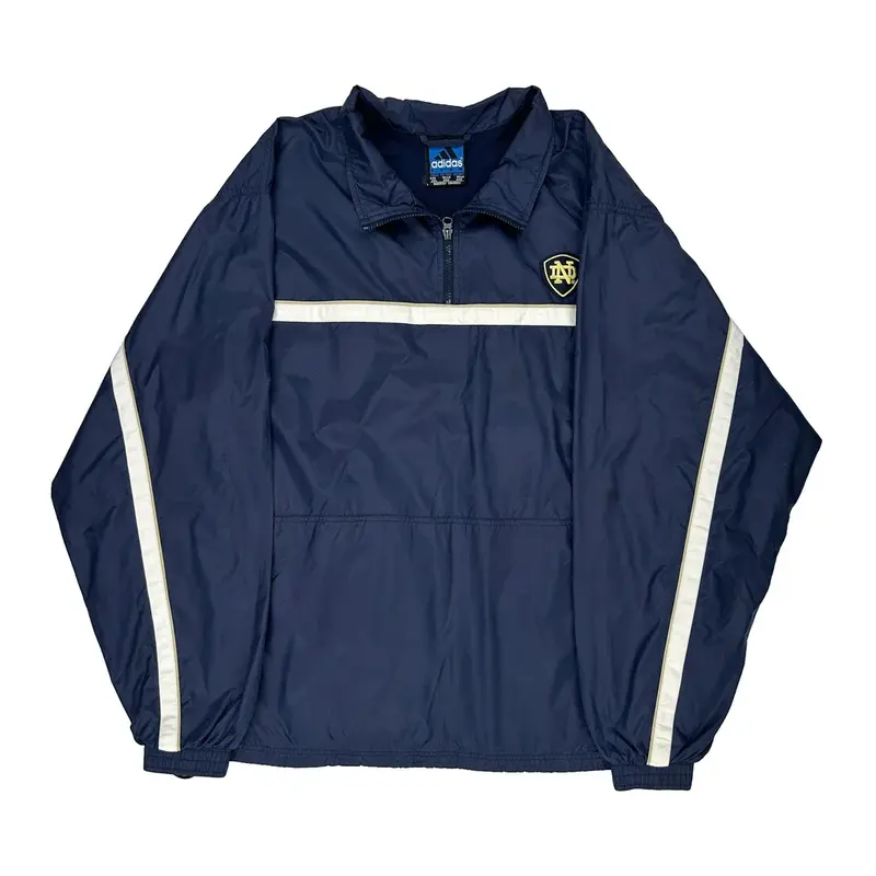 Notre Dame Adidas Jacket - 2XL Navy Nylon