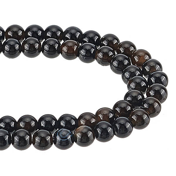 2 Strands Natural Black Onyx Beads Strands