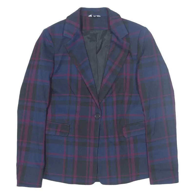 LIU JO Blazer Jacket Blue Check Womens M