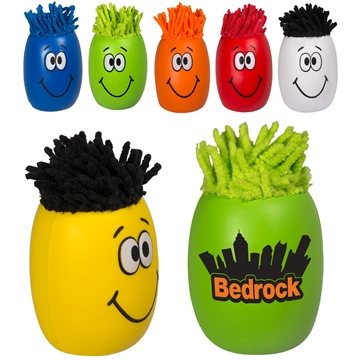 150 Custom MopToppers Smiling Oblong Stress Ball - Screen Cleaner ...