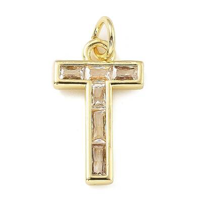Brass Micro Pave Cubic Zirconia Pendants