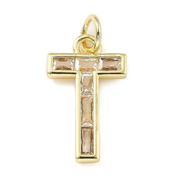 Brass Micro Pave Cubic Zirconia Pendants