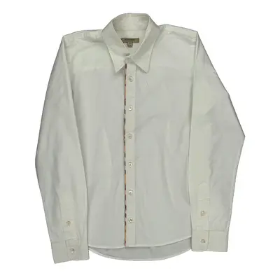 Burberry London Shirt - Small White Cotton